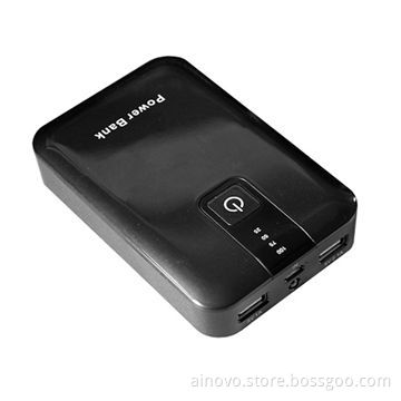 Switching power supply for iPad, mobile phone, dual USB, 10,400mA, high capacity, made of ABS